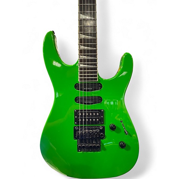 Used Jackson SL3X Slime Green Solid Body Electric Guitar
