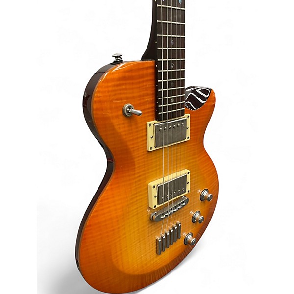 Used 2000s Yamaha AES620 Amber Solid Body Electric Guitar