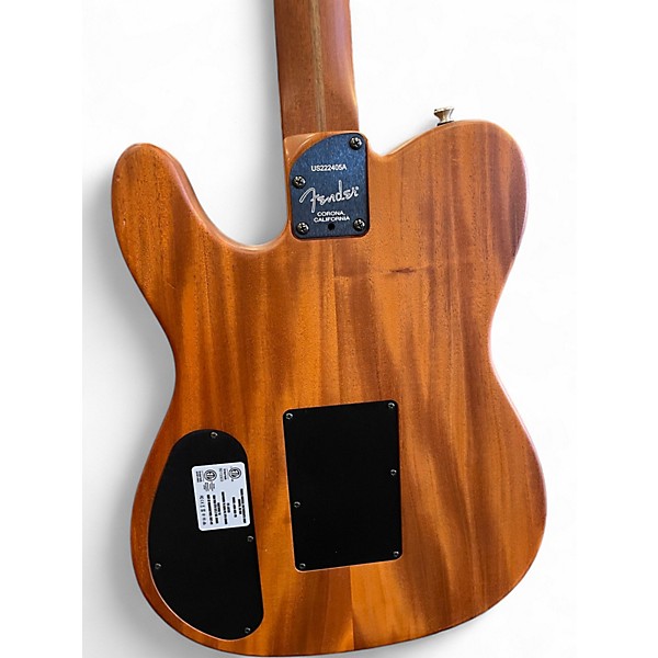 Used Fender American Acoustasonic Telecaster Black Acoustic Electric Guitar