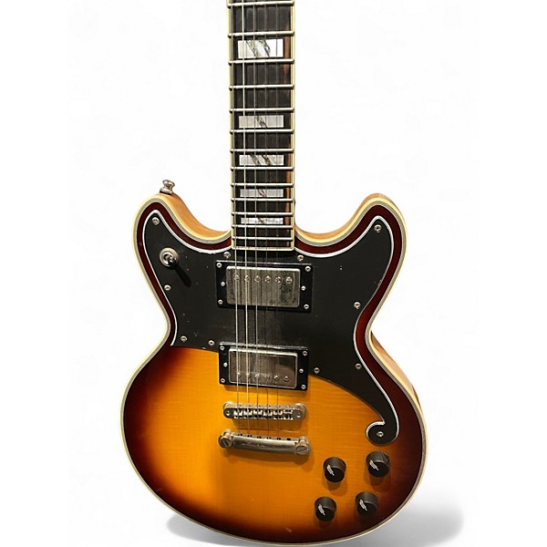 Used D'Angelico DELUXE BRIGHTON 2 Tone Sunburst Solid Body Electric Guitar