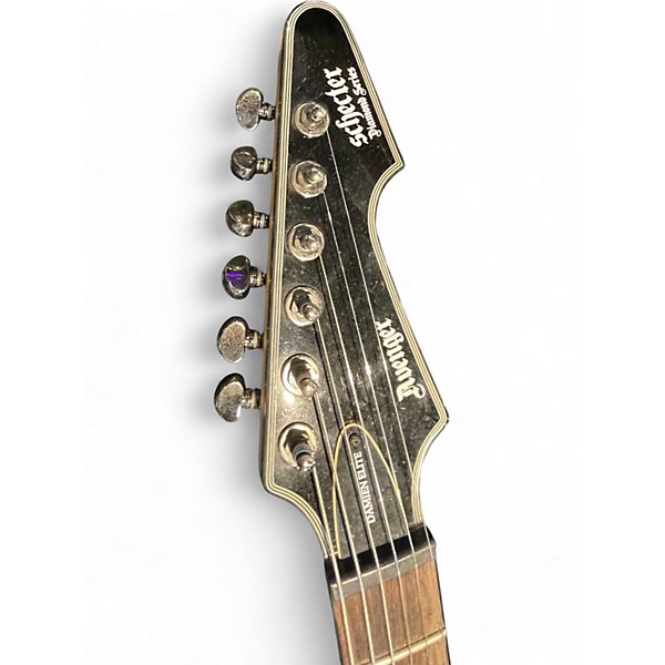 Used Schecter Guitar Research Damien Elite 6 QUILT SMOKE Solid Body Electric Guitar