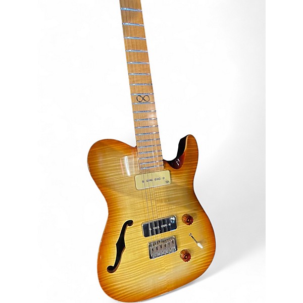 Used Chapman ML3PRO BLONDE QUILT TOP Hollow Body Electric Guitar