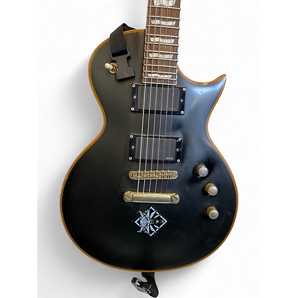 Used ESP LTD EC401 Black and Gold Solid Body Electric Guitar