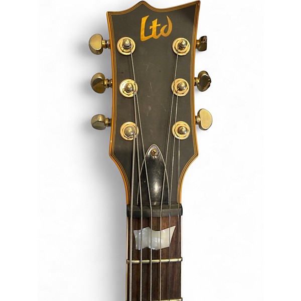 Used ESP LTD EC401 Black and Gold Solid Body Electric Guitar