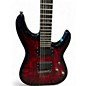 Used Schecter Guitar Research Demon 6 Crimson Red Burst Solid Body Electric Guitar