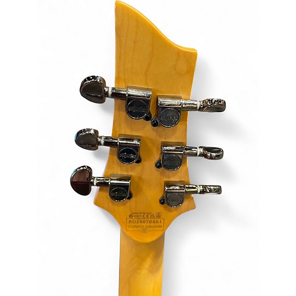 Used Schecter Guitar Research Demon 6 Crimson Red Burst Solid Body Electric Guitar