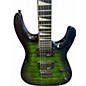 Used Jackson JS32Q DKA HT Dinky TRANS GREEN BURST Solid Body Electric Guitar