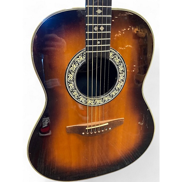 Used Ovation 1112-1 Vintage Sunburst Acoustic Guitar