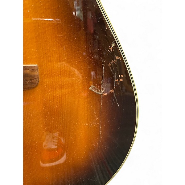 Used Ovation 1112-1 Vintage Sunburst Acoustic Guitar