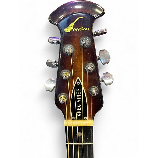 Used Ovation 1112-1 Vintage Sunburst Acoustic Guitar