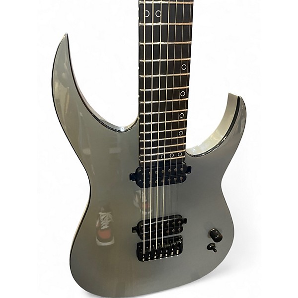 Used Schecter Guitar Research KM-7 MKIII Gray Solid Body Electric Guitar