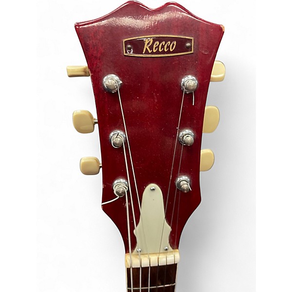 Used Recco  Red Barron  Red Hollow Body Electric Guitar