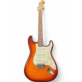 Used 2015 Fender Standard Stratocaster Plus Top Tobacco Sunburst Solid Body Electric Guitar