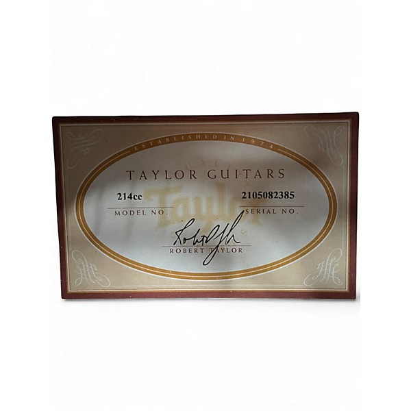 Used Taylor 214CE Natural Acoustic Electric Guitar