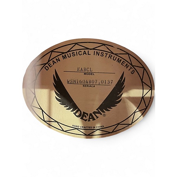 Used Dean EABC Natural Acoustic Bass Guitar