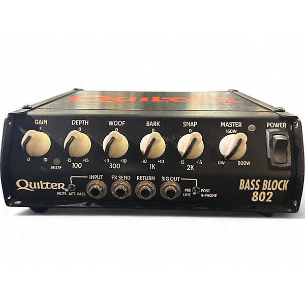 Used Quilter Labs Bass Block 802 Bass Amp Head