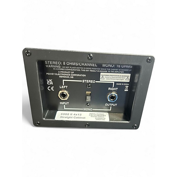 Used Peavey 6505 II 4x12 Straight Guitar Cabinet