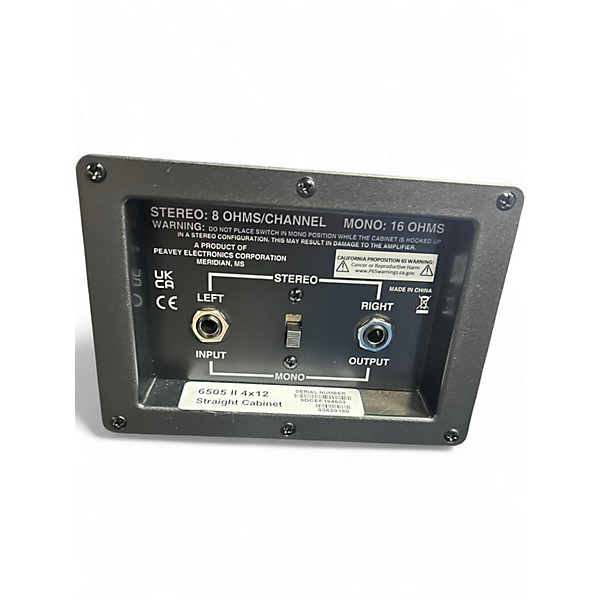 Used Peavey 6505 II 4x12 Straight Guitar Cabinet