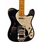 Used Fender Custom Shop 68 Tele Thinline JRN Black Solid Body Electric Guitar
