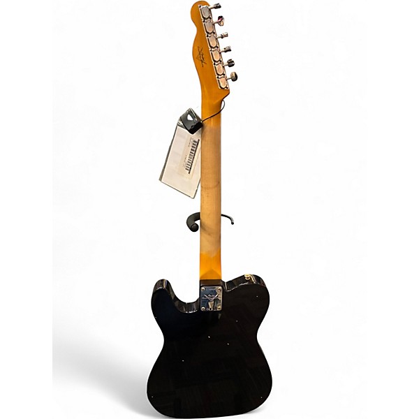 Used Fender Custom Shop 68 Tele Thinline JRN Black Solid Body Electric Guitar