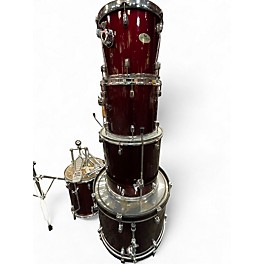 Used Pearl 4 Piece Forum Maroon Drum Kit