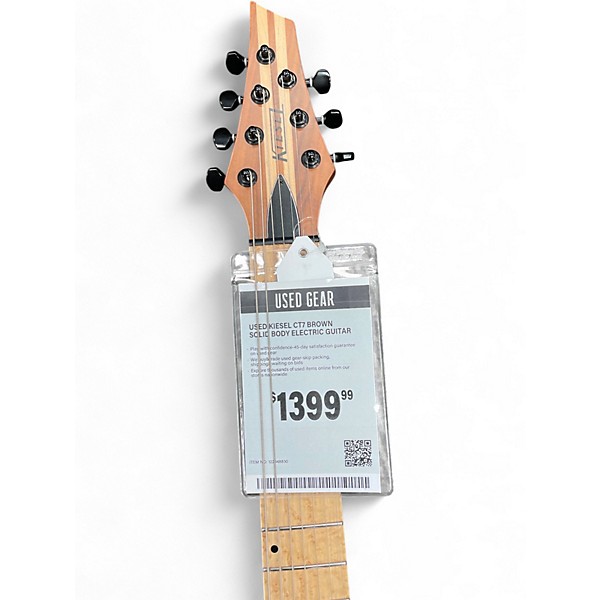 Used Kiesel CT7 Brown Solid Body Electric Guitar