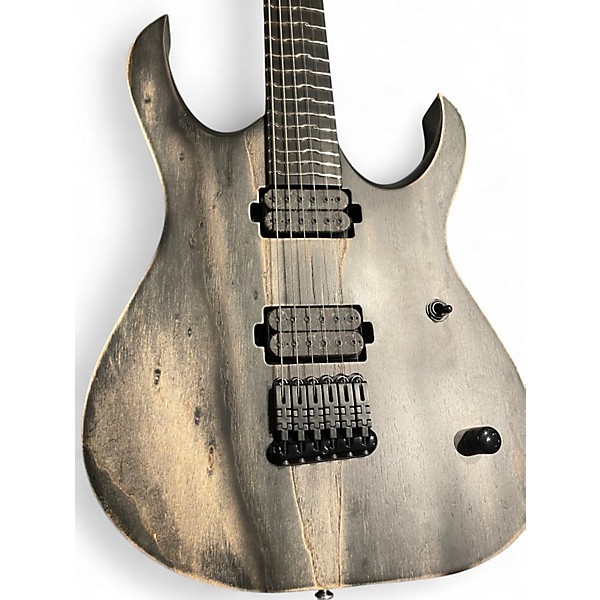 Used Mayones DUVELL ELITE 6 TT FRETS ANTIQUE BLACK Solid Body Electric Guitar