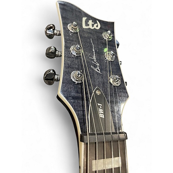 Used ESP LTD BW1 Ben Weinman SEE THRU BLACK Solid Body Electric Guitar