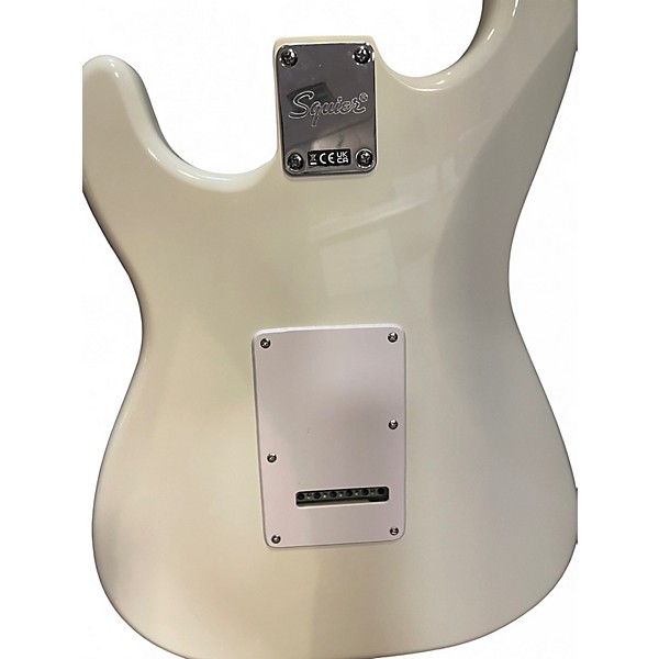 Used Squier Standard Stratocaster Olympic White Solid Body Electric Guitar