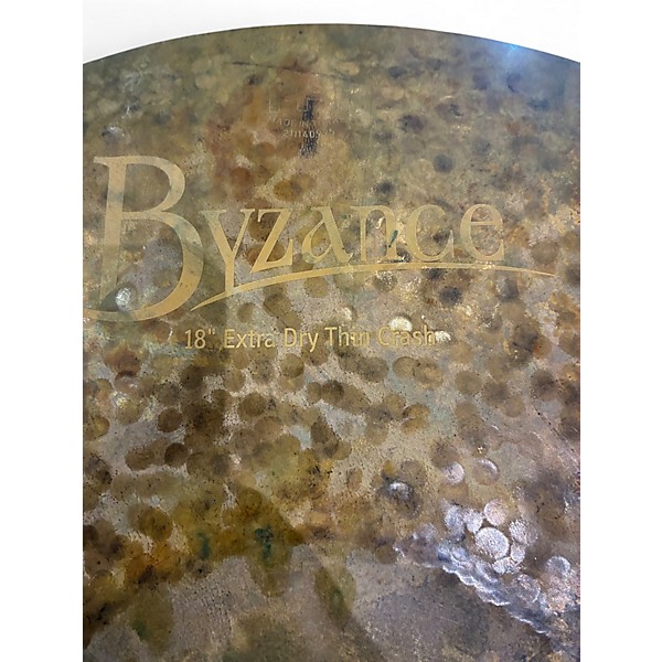 Used MEINL 18in BYZANE EXTRA DRY Cymbal