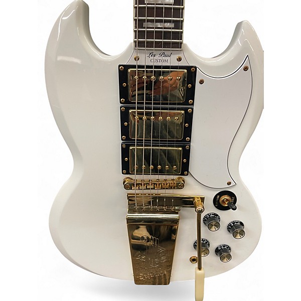 Used Epiphone G400 Custom Alpine White Solid Body Electric Guitar