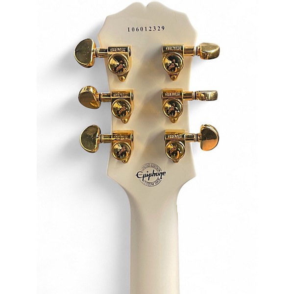 Used Epiphone G400 Custom Alpine White Solid Body Electric Guitar