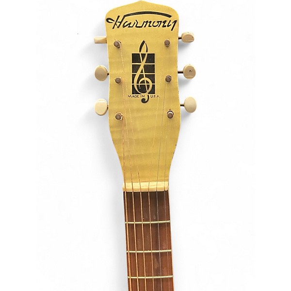 Used Harmony ARCHTOP Antique White Acoustic Guitar