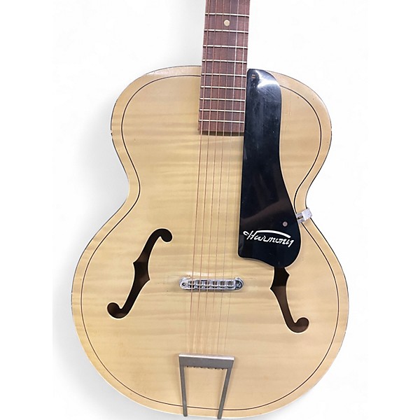 Used Harmony ARCHTOP Antique White Acoustic Guitar