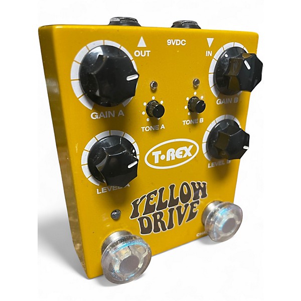 Used T-Rex Engineering Yellow Drive Distortion Effect Pedal