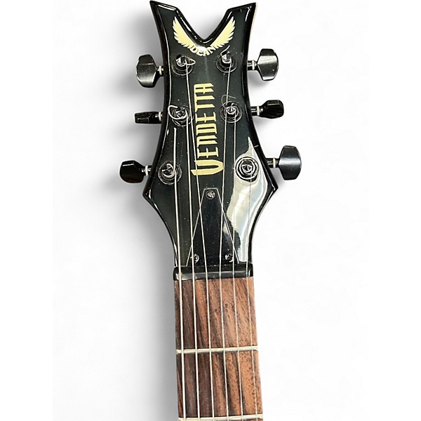 Used Dean Vendetta Black Solid Body Electric Guitar