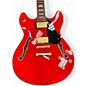 Used Luna Athena Red Hollow Body Electric Guitar