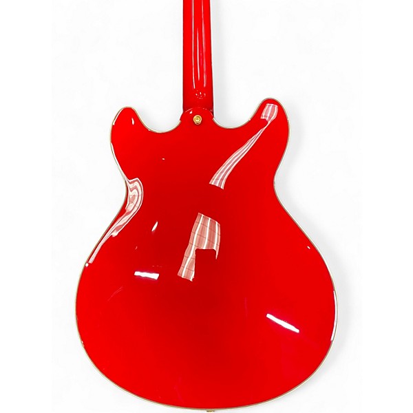 Used Luna Athena Red Hollow Body Electric Guitar