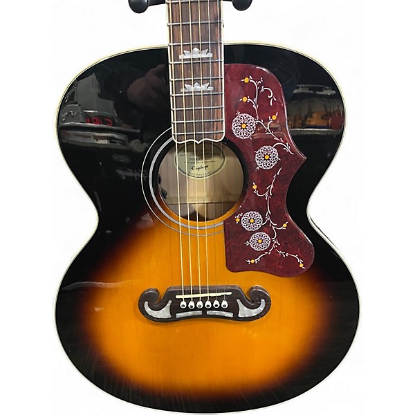 Used Epiphone j 200 studio 2 Color Sunburst Acoustic Electric Guitar