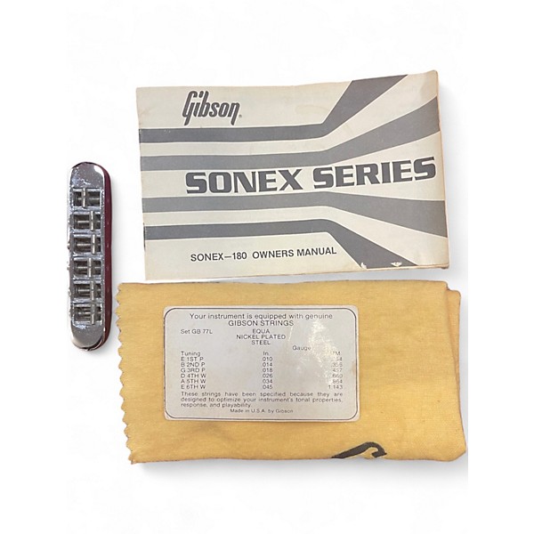 Used Gibson Sonex-180 Deluxe Ebony Solid Body Electric Guitar