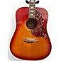 Vintage 1970s Gibson Hummingbird Custom Cherry Sunburst Acoustic Guitar