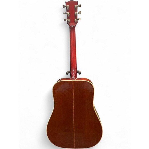 Vintage 1970s Gibson Hummingbird Custom Cherry Sunburst Acoustic Guitar