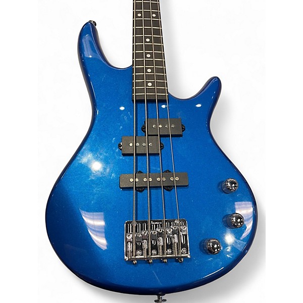 Used Ibanez GIO SHORT SCALE Blue Electric Bass Guitar