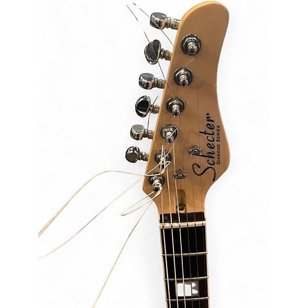 Used Schecter Guitar Research PT Fastback Gold Top Solid Body Electric Guitar