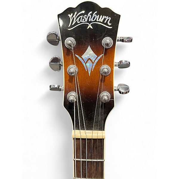 Used 2017 Washburn EA15ATB Tobacco Burst Acoustic Electric Guitar