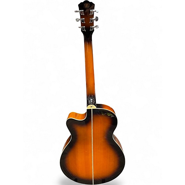 Used 2017 Washburn EA15ATB Tobacco Burst Acoustic Electric Guitar