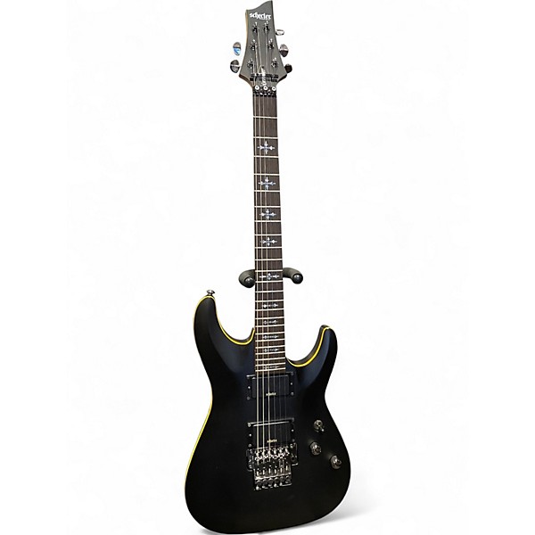 Used Schecter Guitar Research Demon 6 Flat Black Solid Body Electric Guitar
