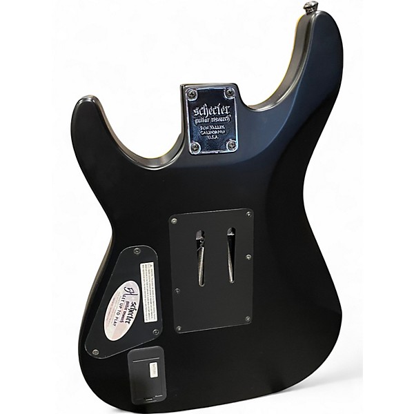 Used Schecter Guitar Research Demon 6 Flat Black Solid Body Electric Guitar