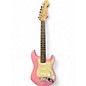 Used Squier Mini Stratocaster Pink Solid Body Electric Guitar thumbnail