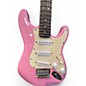 Used Squier Mini Stratocaster Pink Solid Body Electric Guitar